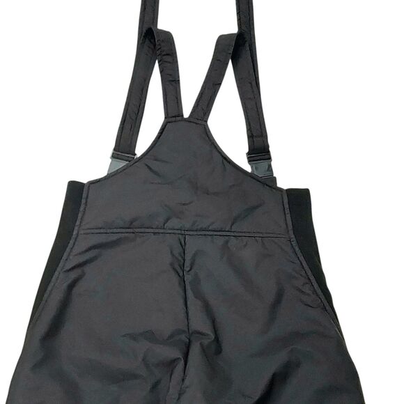 Vintage Skitique Ski Snow Bibs Mens Small Black Insulated Nylon Snowboarding - Picture 5 of 11